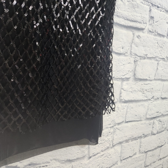 Anthropologie Sequin Netting Midi Skirt - Picture 6 of 9